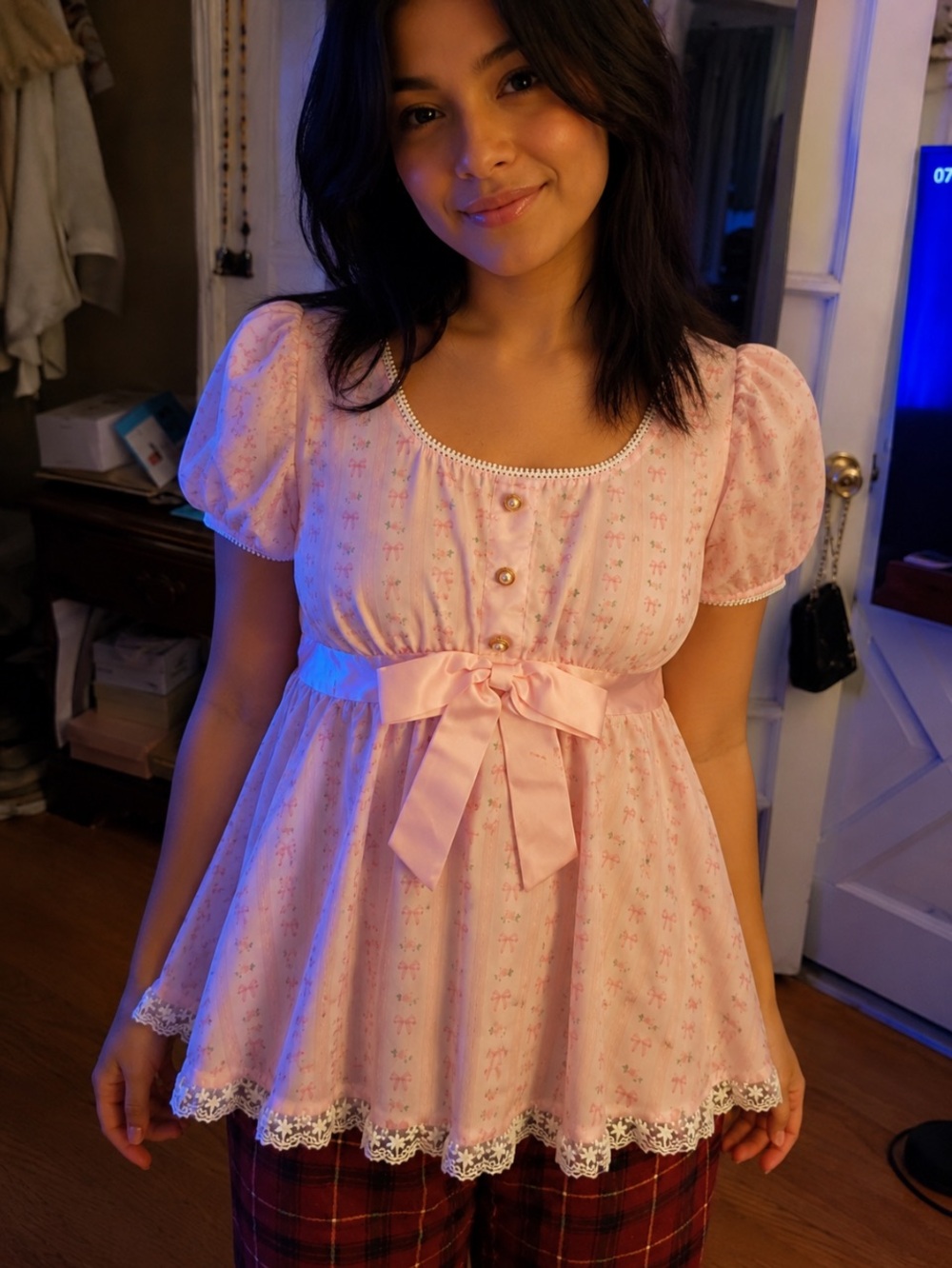 Juniors  / teen baby doll blouse